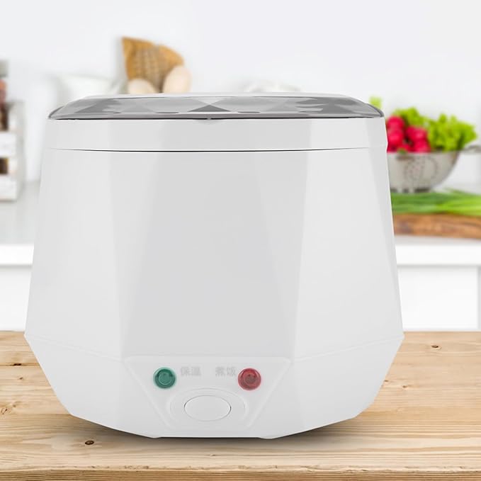 24V 140W 1.6 L Electric Portable Multifunctional Rice Cooker Food Steamer for Truck(White)