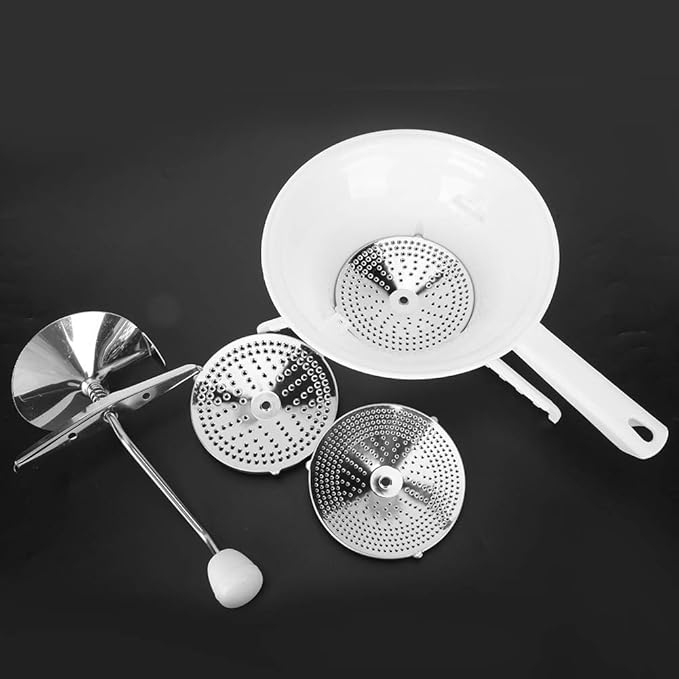 Alvinlite Manual Cheese Blender Vegetable Cutter Mashed Potato Machine Fruit Mixer with Three Cut Plate