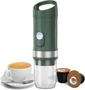 Portable Car Coffee Maker Home Drip Coffee Brewer with Heating Function 80ml Extraction Capacity and 8 Grams Powder Cup Capacity Three Warehouse Design and Dual Mode Operation for Traveling