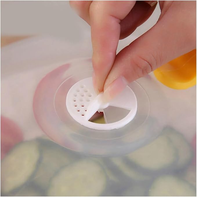 Thickened Transparent Microwave Splash Cover With Handle Round Anti-Splash Lid For Oven Food Plates Essential Kitchen Gadget