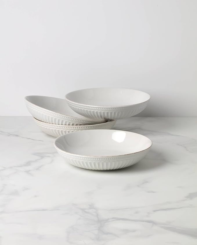 Lenox 897275 French Perle Groove Dinner Bowls Set of 4
