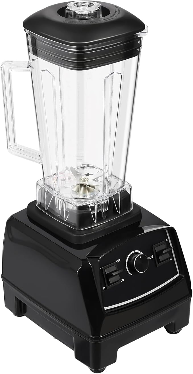 2200W High-Power Smoothie Blender with 10-Speed Control and Pulse Function 2.11 Qt Large Capacity for Fruits Nuts Ice and More Ideal for Home and Commercial Use