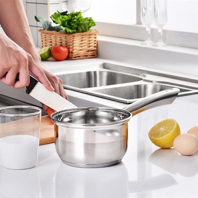 Solid Cookware Set Stainless Steel 7-Piece Kitchen Cooking Pot&ampPan Set Saucepan Casserole Steamer Frypan with Glass lid