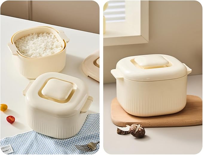 Microwave Rice Cooker 1700ml Food Steamer Sturdy Microwave Safe Cookware with Vent Lid Multipurpose Food Cooking Accessory Kitchen Home Cooking Design Steamer Pot for Vegetables Pasta
