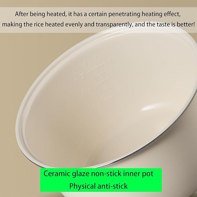 Low Sugar Rice Cooker 3L Portable Rice Cooker 5 Cooking Modes 24-Hour Smart Appointment 8 Hours Heat Preservation