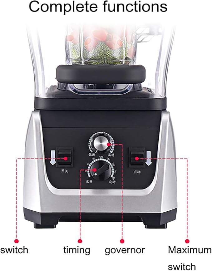 Professional Blender Smoothie Blender Machine with Sound Cover 2300W Strong Motor And 2.5L High Capacity Bass Noise Reduction and Easy To Operate For Smoothies Ice and Frozen Fruit