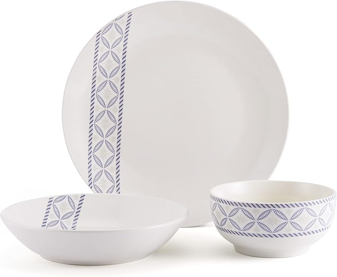 Studio Nova Preslie 18 Piece Dinnerware Set Service for 6 Multicolor