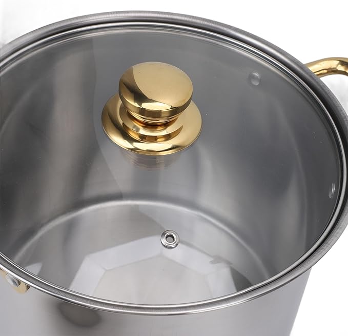 Saut Pans Material Corrode Heat Quickly Kitchen Pots and Pans with Glass Lids Set for Home Cooking Cookware Set Cooking Pots Stainless Steel