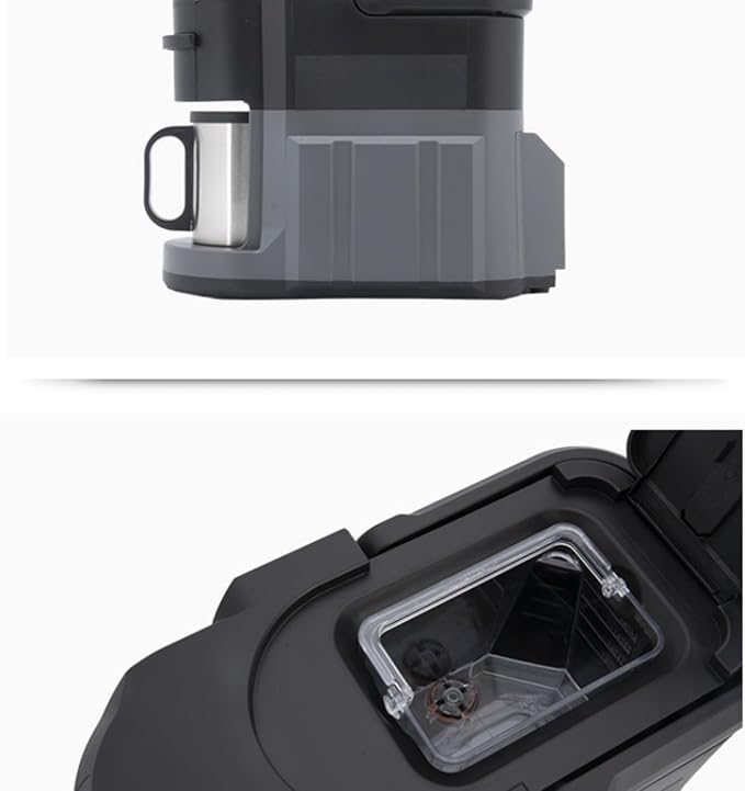 Cordless Capsule Espresso Machine – Rechargeable 20V Pump-Pressure Portable Coffee Maker 240 ml Water Tank 140 ml Single-Cup Drip-Style Easy-Clean Black