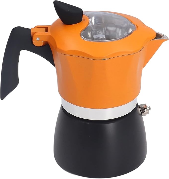 Italian Style Aluminum Stove Coffee Maker for Rich Flavor and for Home Office Travel