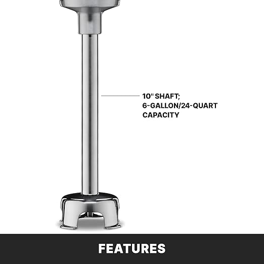 Waring (WSB40) 10 Medium-Duty Quik Stik Plus Immersion BlenderBlack/Silver
