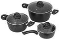 Jata Home BC3 Cookware Set Forged Aluminium Black 24 cm