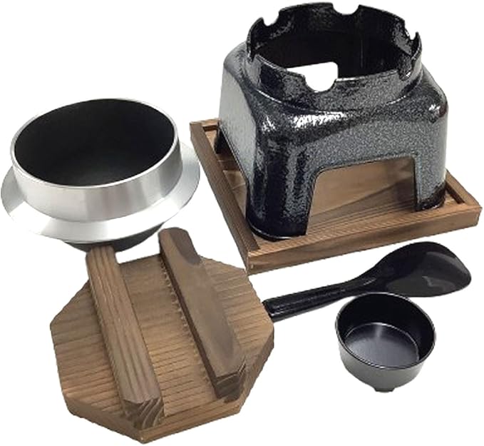 Endoshoji TKG AMZ2901 Tabletop Rice Pot Aluminum Fluorine Processed Pot Set of 1 Non-Stick Non-Stick Delicious and Easy to Cook Rice Width x Depth x Height: 7.7 x 8.5 x 8.5 inches (195 x 195 x