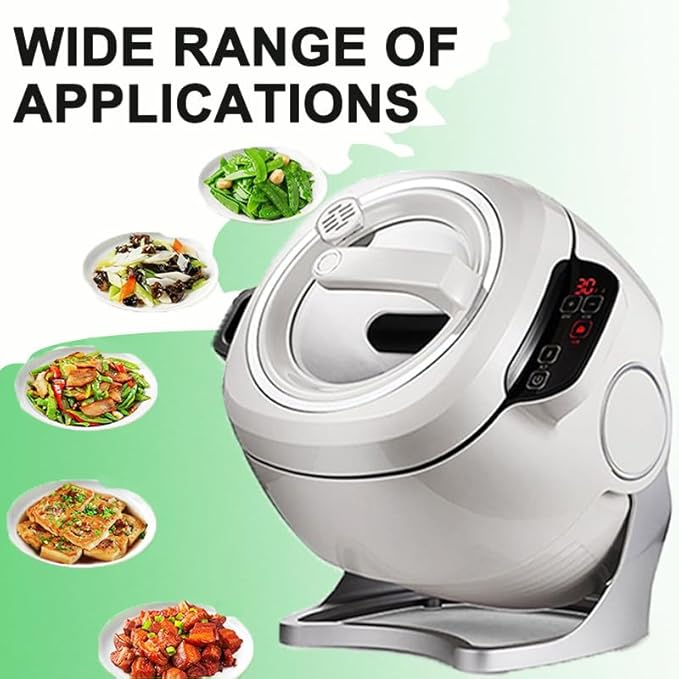 Automatic Cooking Machine 6l Multifunctional Cooking Machine Rice Cooker with 360° Rotating &amp 3 Speed Adjustable for Stir Frying Stewing Cooking