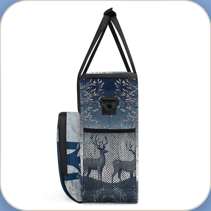 Forest Giraffe Coffee Maker Carrying Bag Gothic Giraffe Travel Storage Bag Compatible with K-Mini or K-Mini Plus Single Serve Coffee Brewer Carrying Case with Multiple Pockets &amp Shoulder Strap