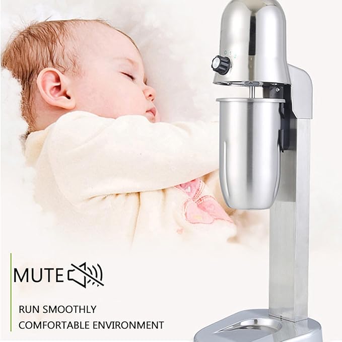 180W Milkshake Maker 18000RPM Electric Juice Blender with Cup Heavy-Duty Stainless Steel Drink Mixer Smoothie Machine for Milk Tea Shop Home Commercial