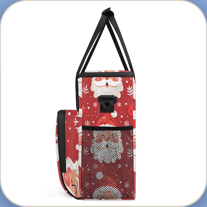 Mystical Santa Claus Coffee Maker Carrying Bag Watercolor Santa Claus Travel Storage Bag Compatible with K-Mini or K-Mini Plus Single Serve Coffee Brewer Carrying Case with Pockets &amp Shoulder St
