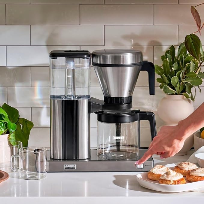 BELLA Pro Series 8-Cup Pour Over Coffee Maker Stainless Steel