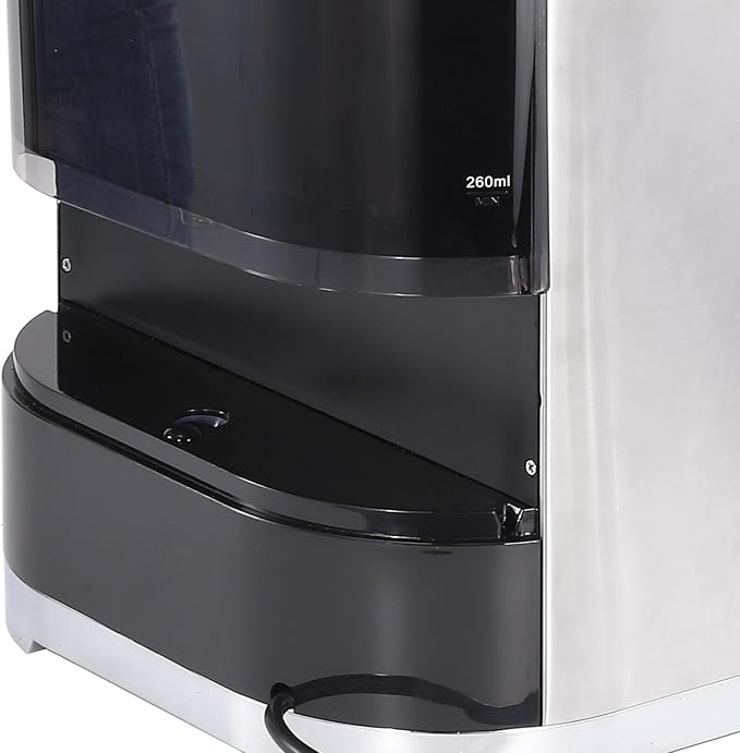Espresso Machine 15 Bar Coffee Machine with Built-in Grinder Stainless Steel Coffee Maker with Steam/Hot Water Home Coffee Latte Machine with 1 &amp 2 Shot Buttons and Descale Indicator Silver Pl