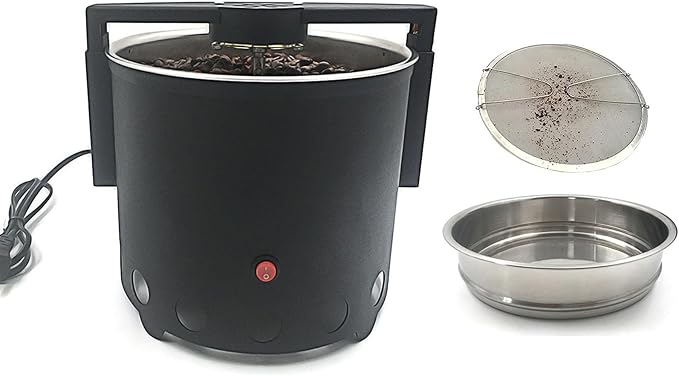 1.1LB Coffee Bean Cooler Electric Roasting Cooling Machine Rotating Coffee Bean Cooling Plate With Stainless Steel Two-layer Filter Screen For Homecafe Roasting Cooling 110V