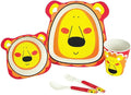 BIK-965 5 Piece Lion Kid's Dinner Set Yellow