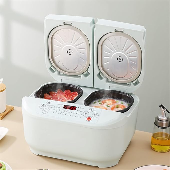 Double-boiler Rice Cooker Home Use Smart All-in-one Dual-combination Multi-function Double-boiler Small Rice Cooker