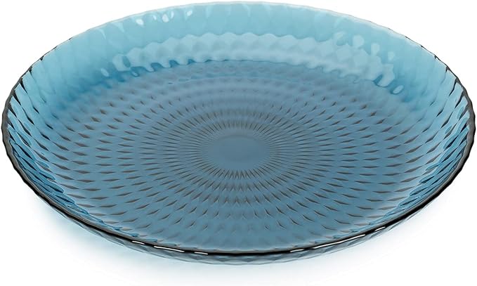 Books.And.More Dinnerware Idylle London Topaz Tableware Set of 18 Kitchen Plates Bowl and Dessert Plates Kitchen Dinner Set for Home