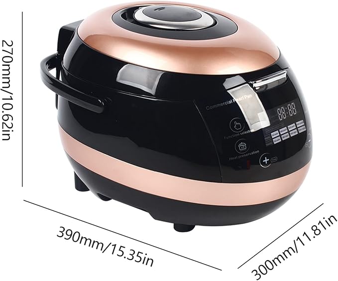 5L 860W Maker Pearl Cooking Machine Automatic Pearl Pot Commercial Cooker Suitable For Restaurants Milk Tea Stores Boil Sago|Boba Tea|Bubble Tea|Milk Tea