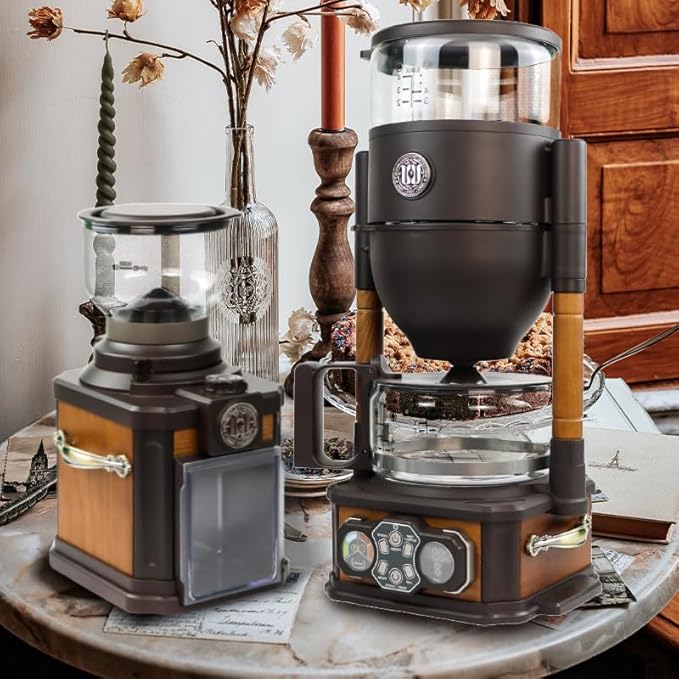 Coffee MakerDrip Coffee Maker w/Raw Wood Appearance DesignCoffee Concentration is OptionalTea Washing FunctionAdjustable Water Temperature (Coffee Maker)