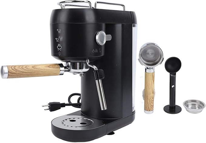 Asixxsix Espresso Machine 20 Bar Professional Coffee Maker with Steam Milk Frother Compact Coffee Machine 1400W Intelligent Temperature Control Espresso Maker for Cappuccino (US Plug