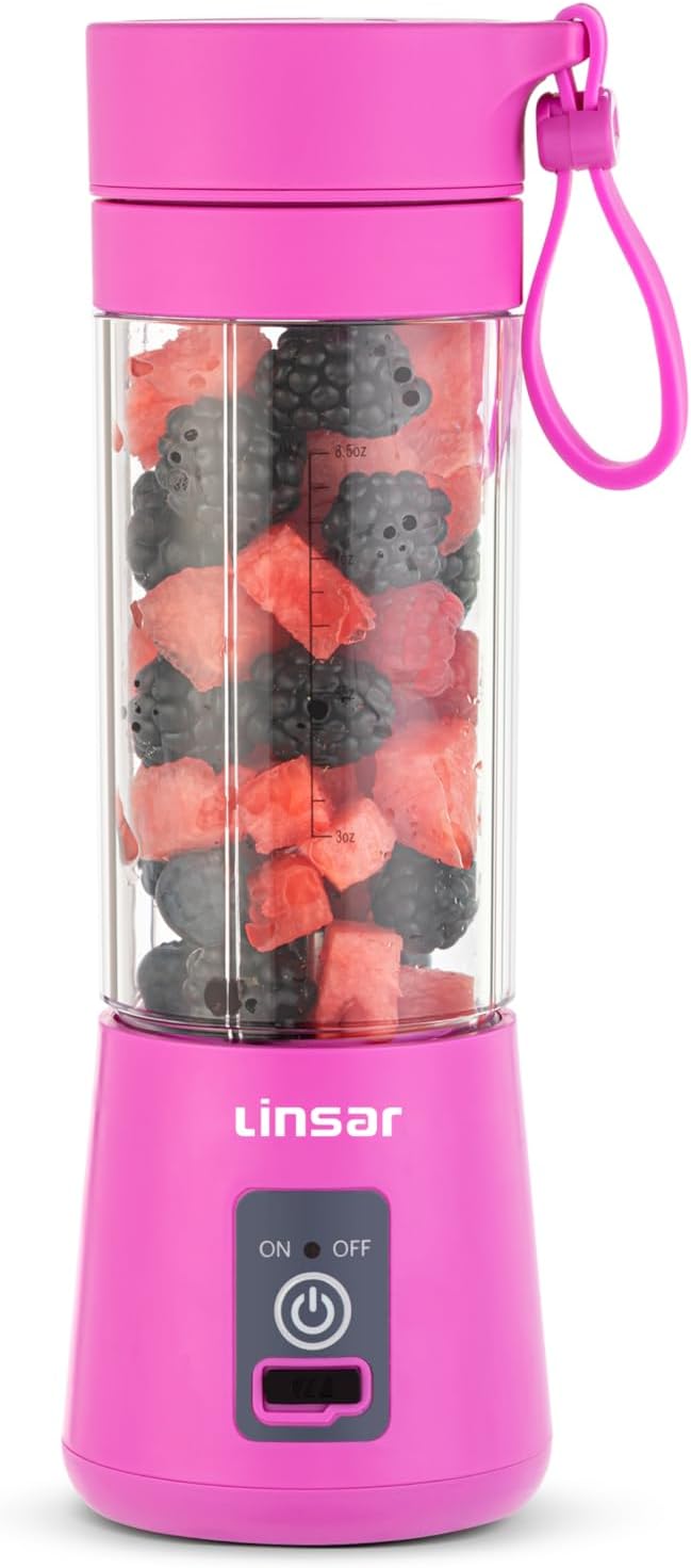 Purple Portable Blender for Shakes and Smoothies with Durable Stainless Steel Blades for Powerful Blending Performance USB Rechargeable for Office Gym Kitchen and travel