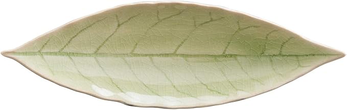 Costa Nova Riviera Collection Elegant Dinnerware Set Stoneware Laurel Leaf French Green (Light Green) 18 cm 6 Pieces