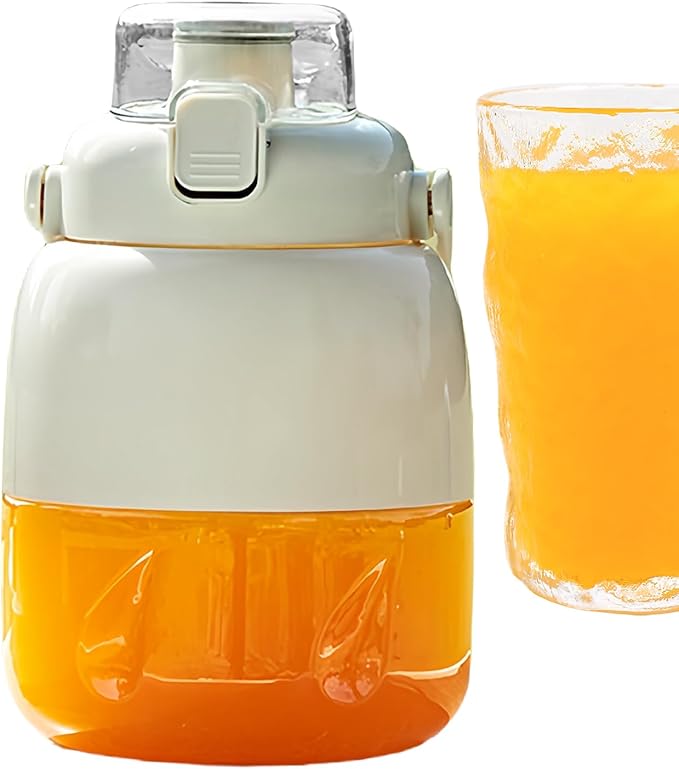 Cordless Blender Cup - Portable Juicer Bottle 800ml Fruit Mixer | Electric Smoothiee Maker Machine Rechargeable Citrus Press for Daily Drinks with Strong Power Orange Lemon Lime Use Accessoire