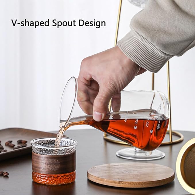 Cold Brew Coffee Maker Slow Drip Ice Coffee Brewer 400ML Borosilicate Glass Pour Over Dripper Coffee for Home Coffee Bar Accessories