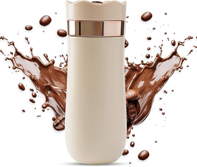 Dioche Portable French Press Travel Mug 320ml Stainless Steel Double Wall Insulated Coffee Maker for Ground Coffee and Tea Leaves - No Leak HotCold Brew | Perfect for Outdoor Activities (#2)