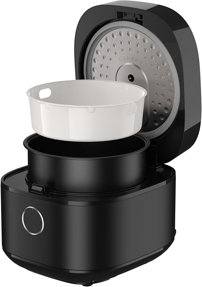 Salton Multifunction Micom Rice Cooker - 3L - Black - Perfect Rice Every Time with Fuzzy Logic Technology