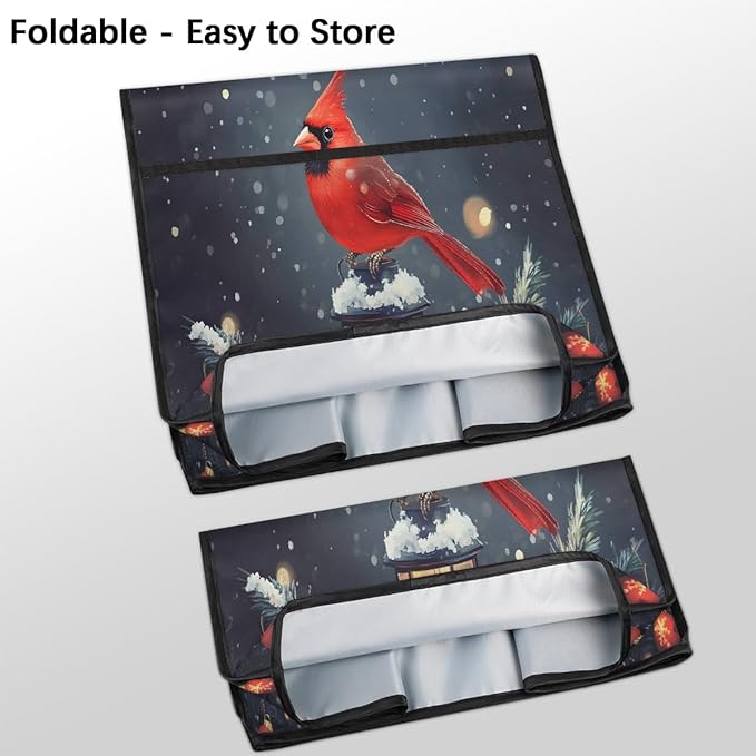 cfpolar Kitchen Aid Mixer Cover Compatible with 6-8 Quarts Xmas Cardinal Christmas Stand Mixer Cover Kitchen Aid Mixers Accessories Appliance Organizer Bag Dust Covers with Zipper Pocket