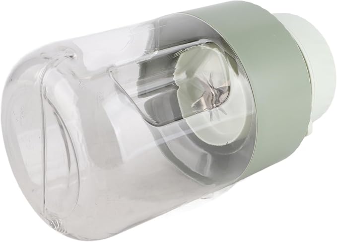 Portable Blender 1L Dual Lid Rechargeable Cordless Blender with Hanging Strap 18000 RPM 10 - Blade Juicer Cup for Outdoor Travel Gym Party Use (Green)