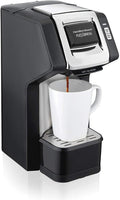 Hamilton Beach 49979 FlexBrew Single-Serve Coffee Maker Compatible with Pod Packs and Grounds Black and Chrome