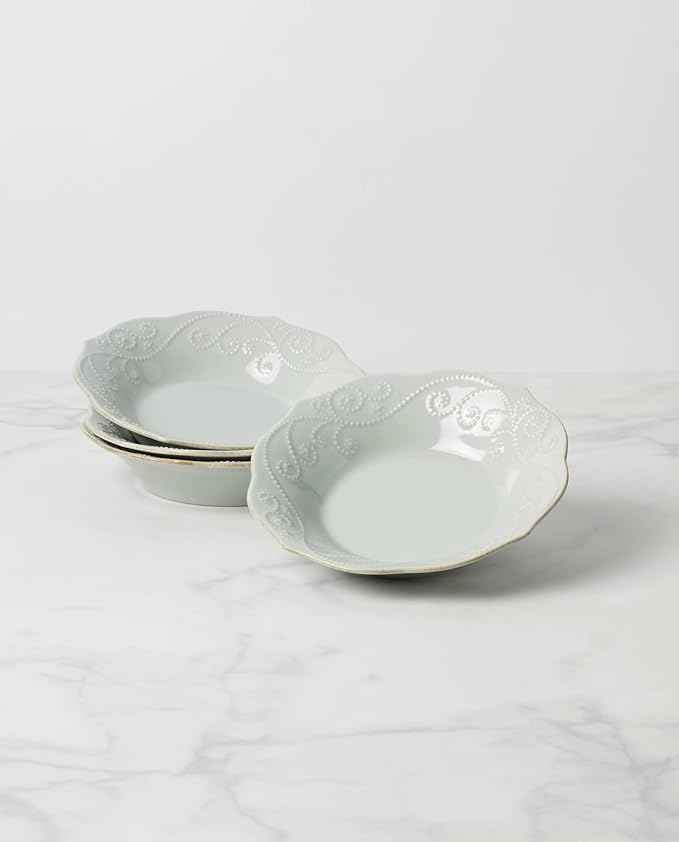 Lenox 895723 French Perle Ice Blue Pasta Bowls Set Of 4