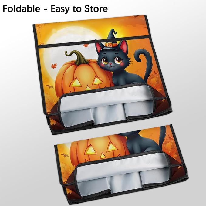 cfpolar Kitchen Aid Mixer Cover Compatible with 6-8 Quarts Halloween Cute Cat Pumpkin Stand Mixer Cover Kitchen Aid Mixers Accessories Appliance Organizer Bag Dust Covers with Zipper Pocket