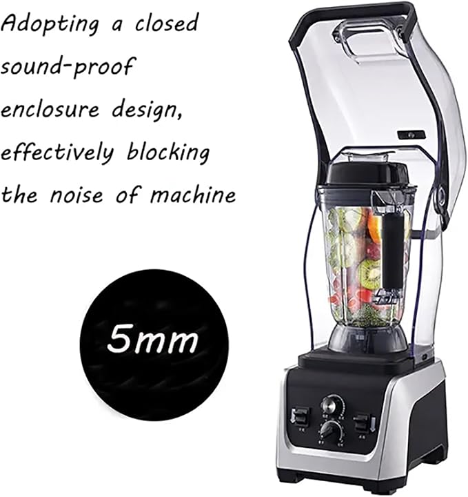 Professional Blender Smoothie Blender Machine with Sound Cover 2300W Strong Motor And 2.5L High Capacity Bass Noise Reduction and Easy To Operate For Smoothies Ice and Frozen Fruit