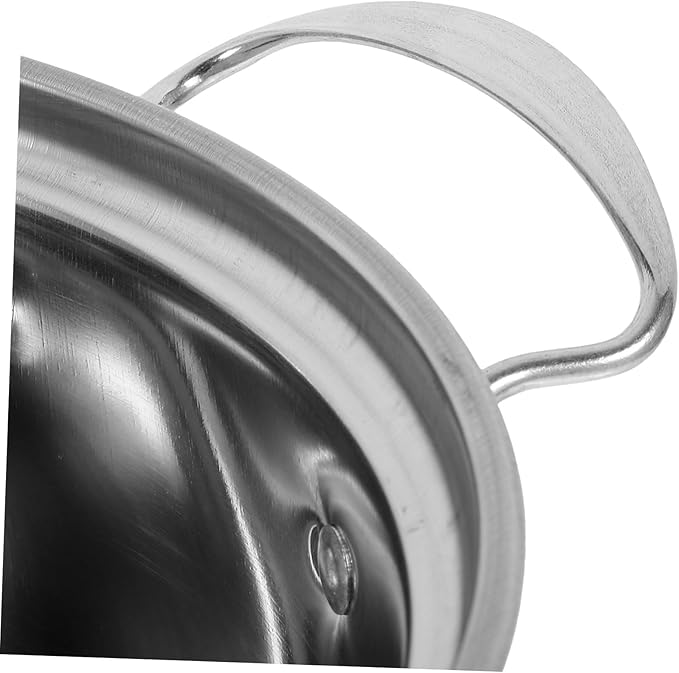 Luxshiny Stainless Steel Cookware Set Kitchen Pot Pan with Soup Pot Frying Pan Seamless Design for Easy Cleaning Comfortable Steel Handles for Secure Grip