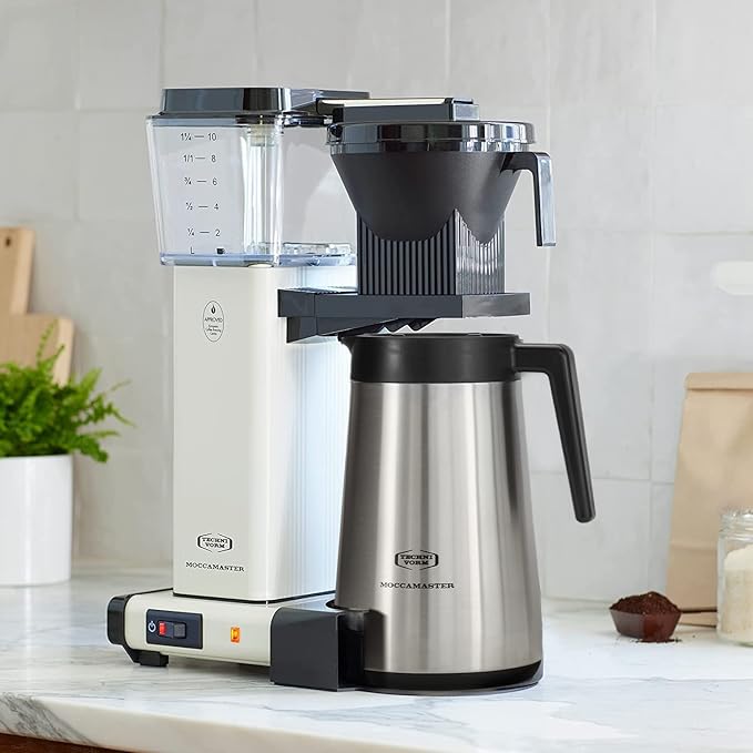 Technivorm Moccamaster 79318 KBGT thermal Carafe 10-Cup Coffee Maker 40 Ounce Off-White 1.25l