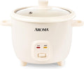 AROMA CoreCoat Pot-Style Rice Cooker with One-Touch Control and Non-Stick Ceramic Coating (6 Cups Cooked 3 Cups Uncooked)