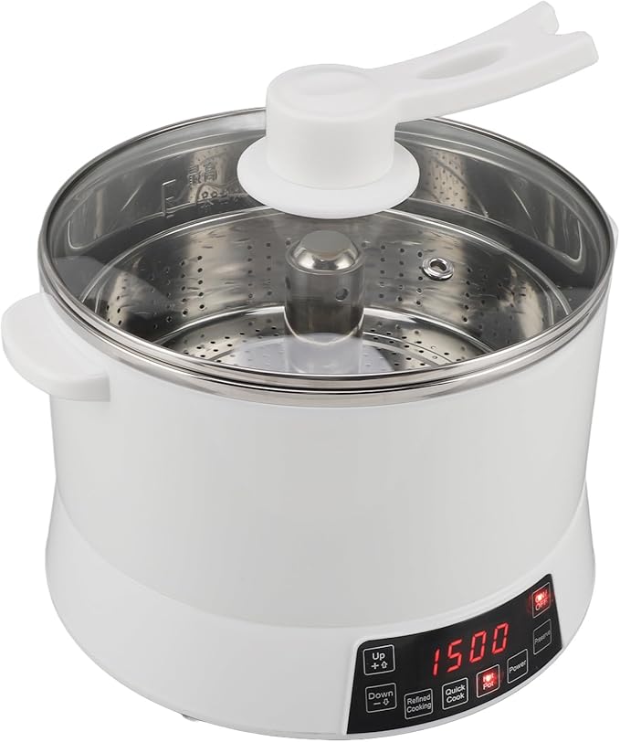 Rice Cooker Large Capacity Grain Cooker with Removable Nonstick Pot Lifting Electric Food Steamer for Steaming Rice Soup (US Plug 110V)