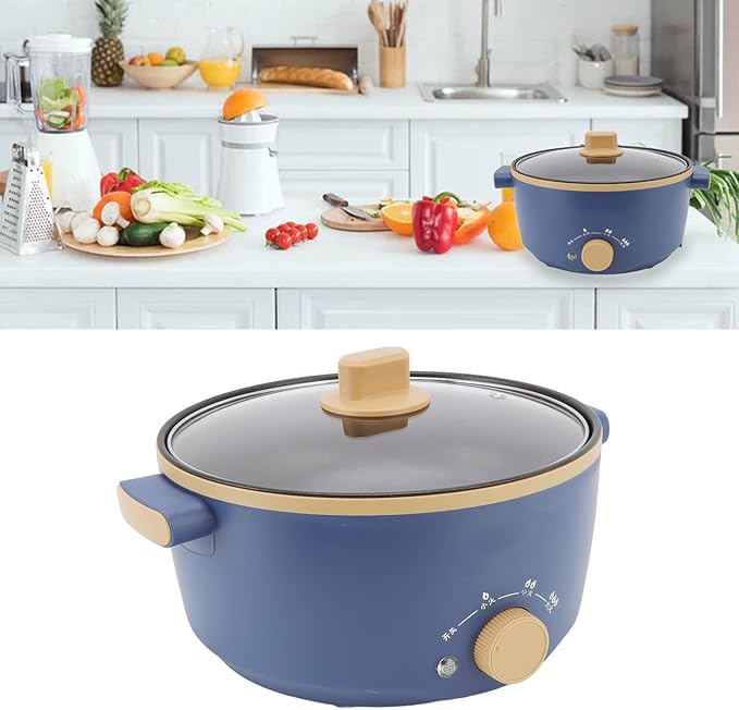 Electric Rice Cooker 3-speed Control Easy Cleaning Electric Pot Rice Cooker 800W 2.5L Large Capacity for Student Dormitory (US Plug 110V)