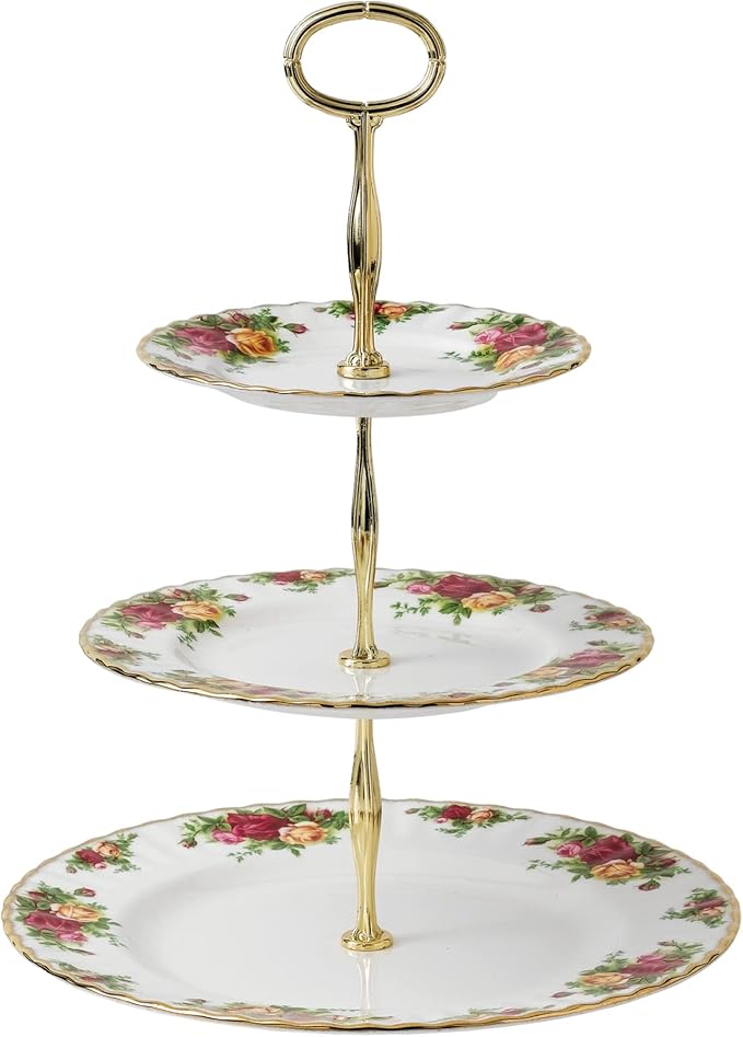 Royal Albert Old Country Roses Cake Stand Three-Tier