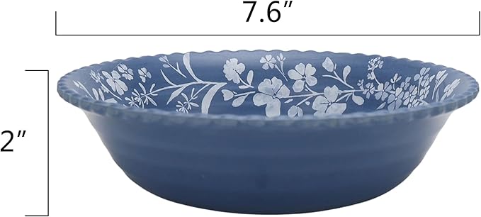 12-Piece Daisy Bamboo Melamine Dinnerware Set Bamboo Fiber Plates and Bowls with Floral Pattern Lightweight Unbreakable Dishes for 4