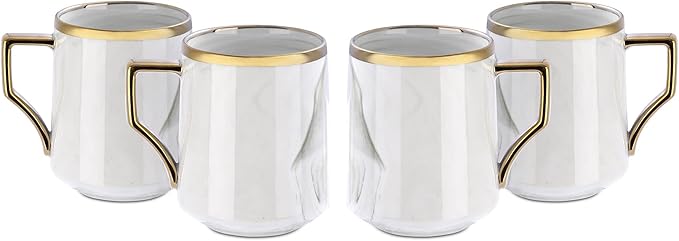 Fine China Artisan Marbled 20pc Dinner Set Grey